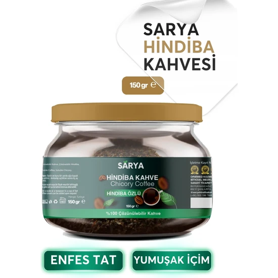 Sarya Hindiba Kahvesi Detox Kahve 1 Aylık - (60 Kullanım) Net 150GR