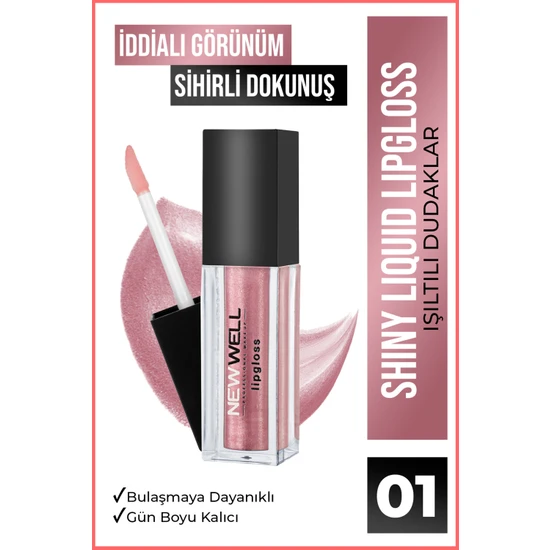 New Well Shiny Liquid Lipstick - 01