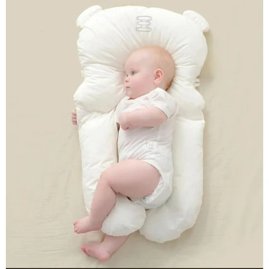 İlin Baby Bebek Yastığı, Bebek Kafa Yastığı Bebek Uyku Arkadaşı, Düz Kafa Yastığı  Pamuk Kumaş