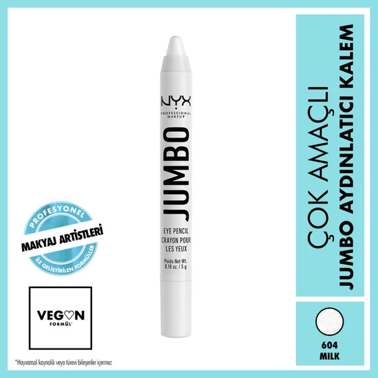 Nyx Professional Makeup Jumbo Eye Pencil | Çok Amaçlı Aydınlatıcı Kalem - 604 Milk