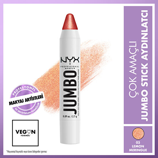 Nyx Professional Makeup Jumbo Face Stick | Çok Amaçlı Stick Aydınlatıcı - Lemon Merıngue