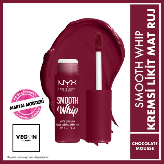 Nyx Professional Makeup Smooth Whip Kremsi Likit Mat Ruj Fiyatı