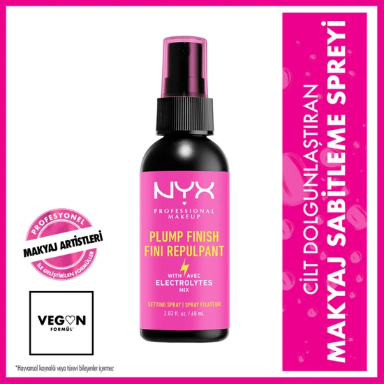 Nyx Professional Makeup Plump Fınısh Makyaj Sabıtleyıcı Spray