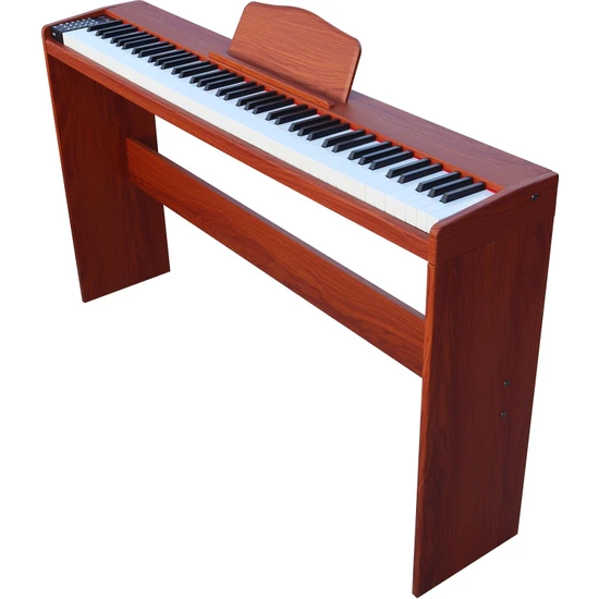Jwin Sdp-88 Tuş Hassasiyetli 88 Tuşlu Dijital Piyano - Kahverengi