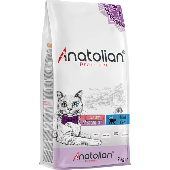 Anatolian Premium Sterilised Salmon Somonlu Kısırlaştırılmış Kedi Maması 2 kg