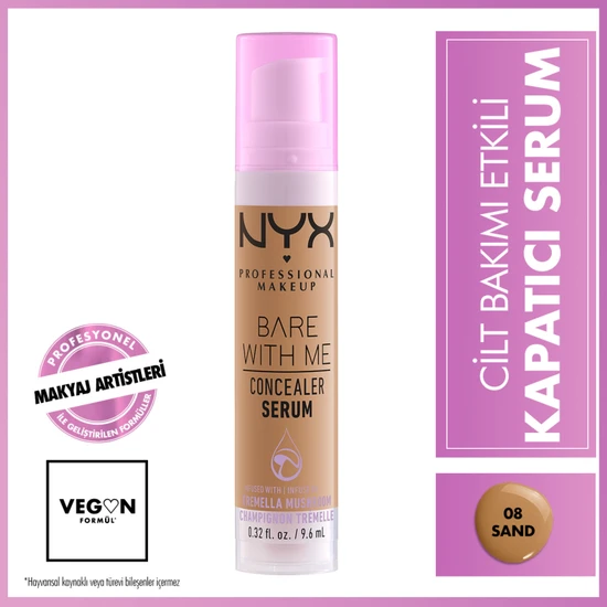 Nyx Professional Makeup Bare With Me Concealer Serum - 08 Sand