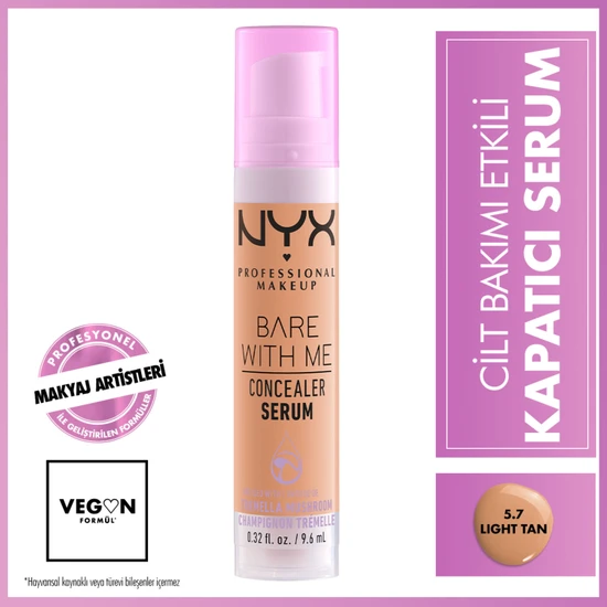 Nyx Professional Makeup Bare With Me Concealer Serum - 5.7 Lıght Tan
