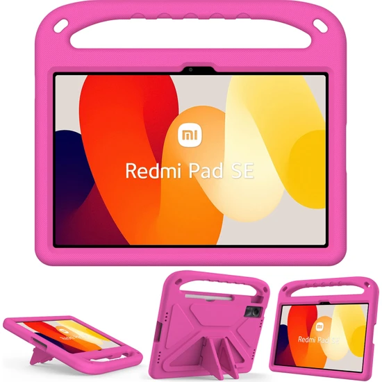 Seniee Xiaomi Redmi Pad Se Çocuklar Tablet Kılıfı Için Eva Darbeye Dayanıklı Dropproof Kolu Kickstand Koruyucu Kapak Omuz Askısı ile (Yurt Dışından)