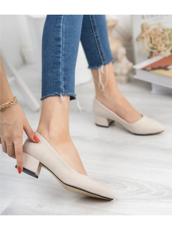 Bay Armedon Kadın Ayakkabı  Kısa Topuklu Klasik Ayakkabı Günlük Kısa Topuklu Abiye Ayakkabı 3 cm 1tek1