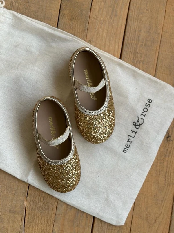 Merli&rose Glare Babet Ayakkabı | Gold