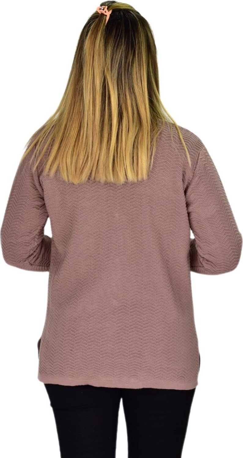 Çalıkuşu Kadın Cepli Triko Hırka BGL-ST03349 görsel 4