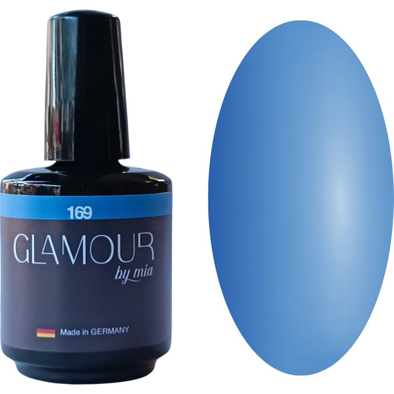 Glamour By Mia 169 Canlı Mavi Kalıcı Oje 15 ml – HEMA Free – TPO Free – 12 Free – UV/LED