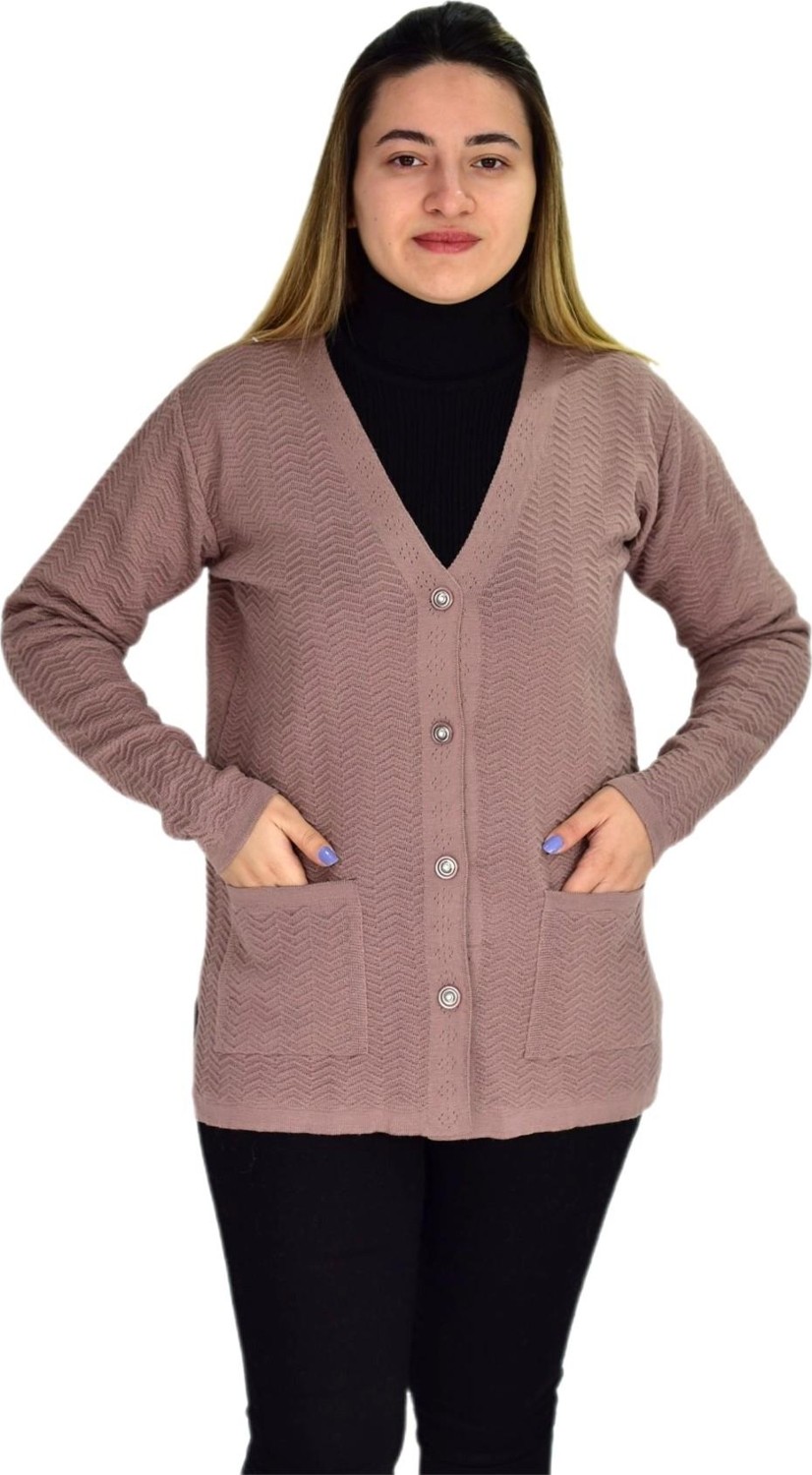 Çalıkuşu Kadın Cepli Triko Hırka BGL-ST03349