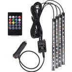 Tekstore 12 Ledli Sese Duyarlı RGB Kumandalı Ayak Altı LED Işık Modern Tasarım