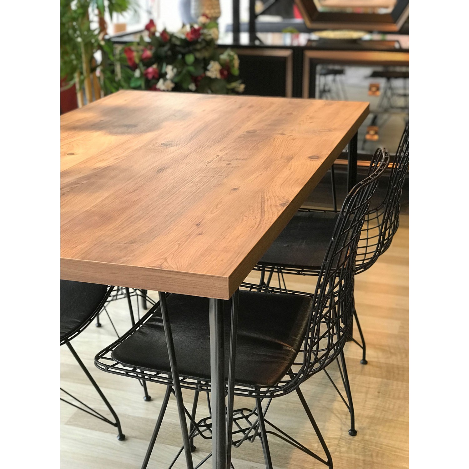 Avm Park Atlantik Çam Pera Masa 120*80 +4 Sandalye Fiyatı