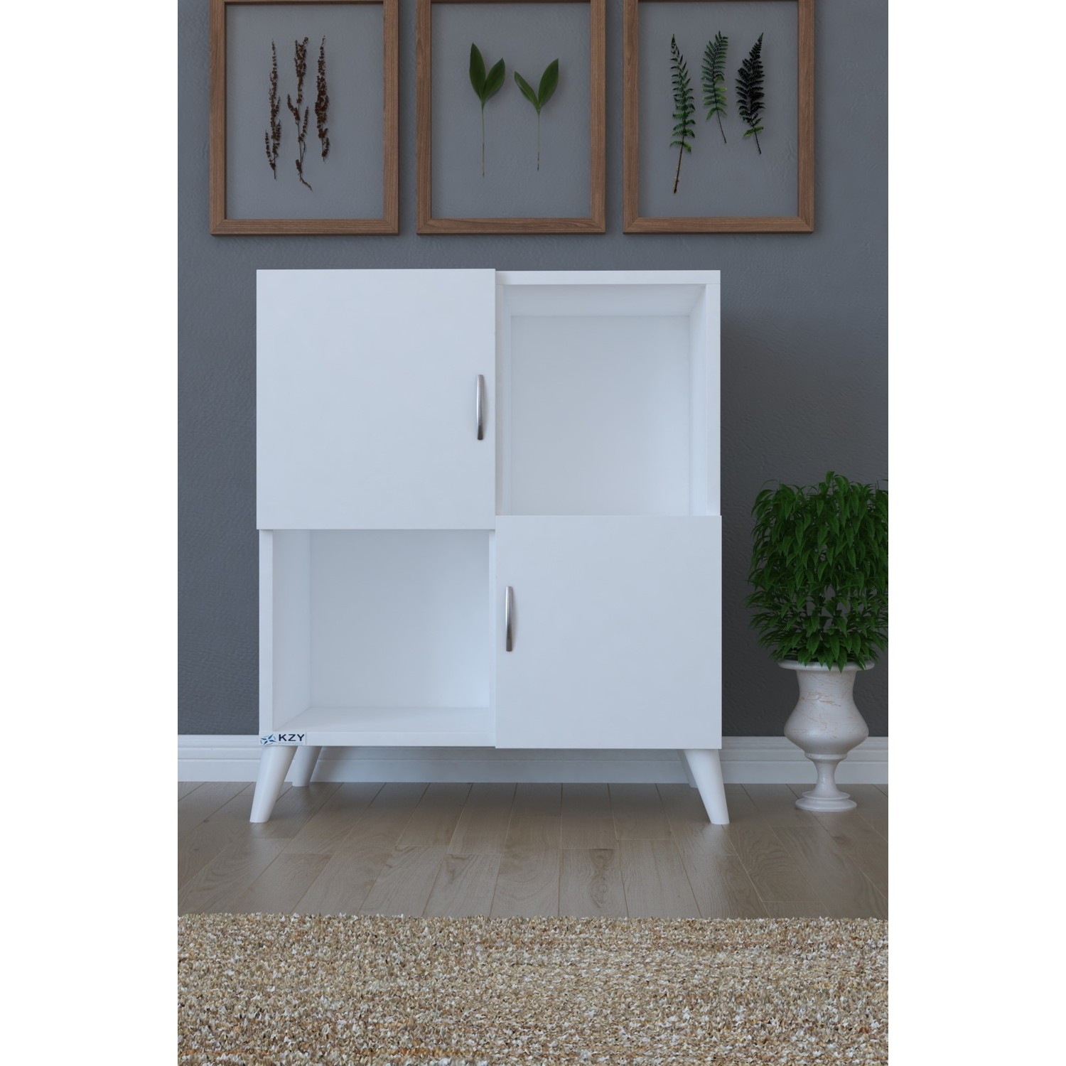 Kzy Mobilya Kzy Mobilya dama Kitaplık 4 Bölmeli Fiyatı