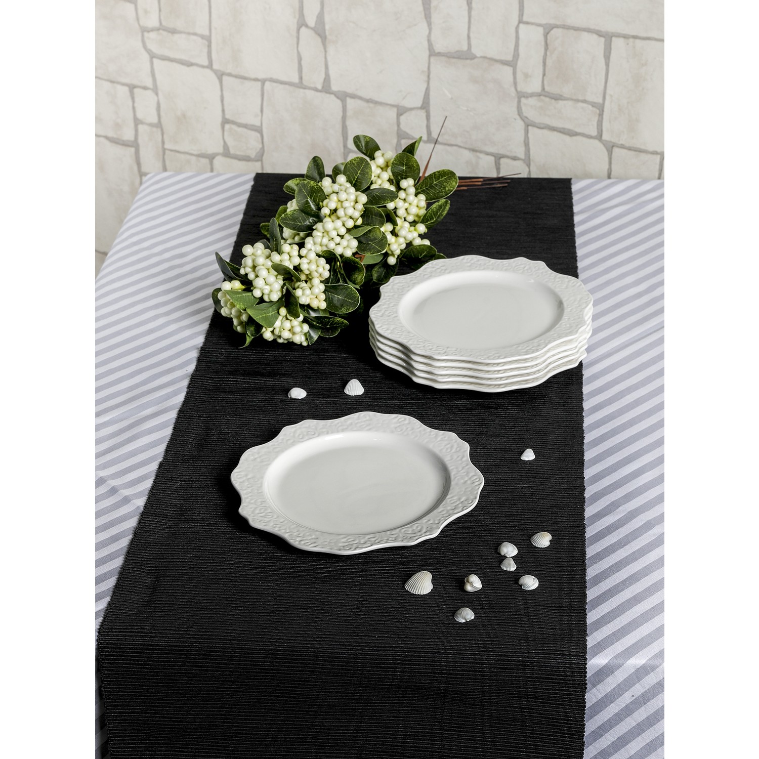 MHK Collection Premium Porselen Alya 6 Kişilik Pasta Tabağı Fiyatı