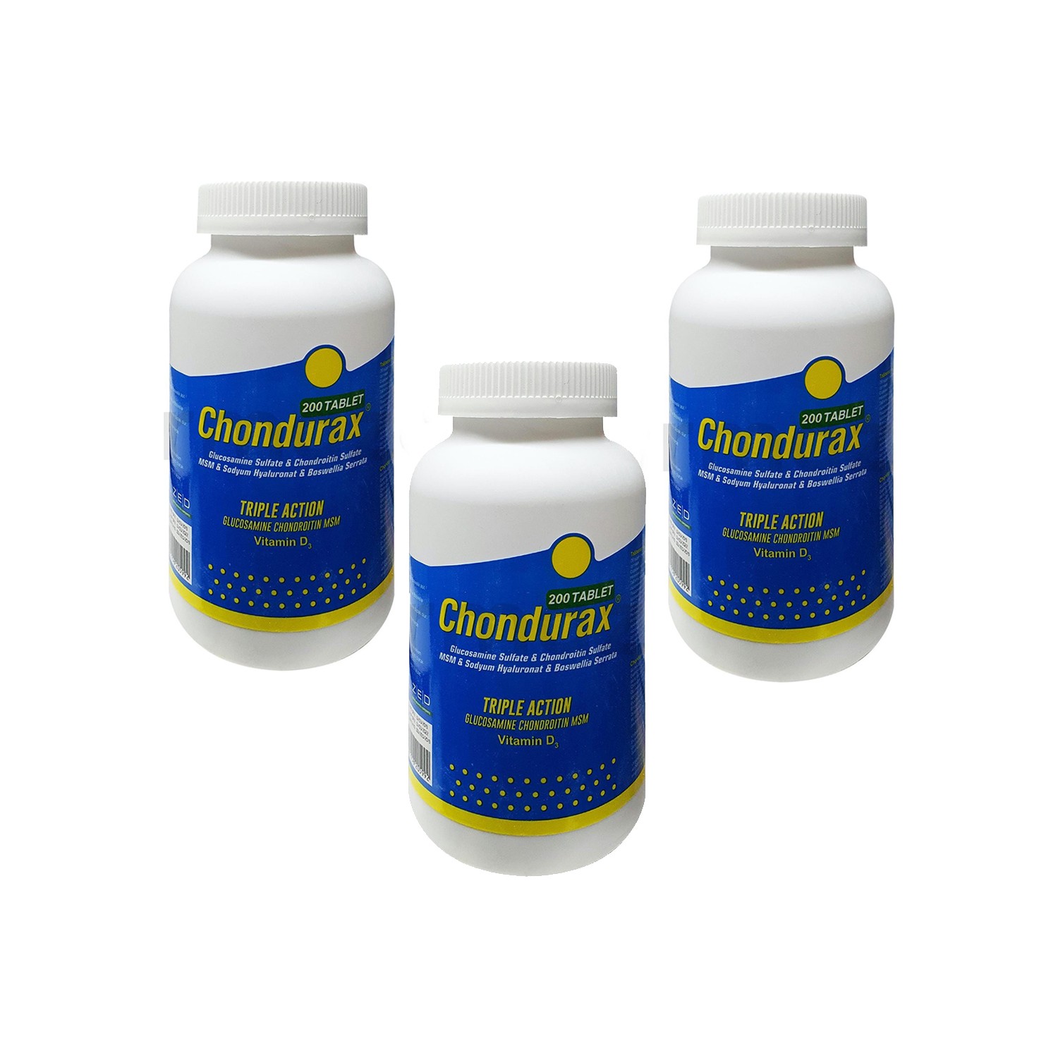 Chondurax Triple Action D3 Vitamin 200 Tablet x 3 Adet Fiyatı