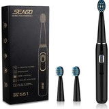 Seago USB Şarj Edilebilir Sonic Elektrikli Diş Fırçası- siyah