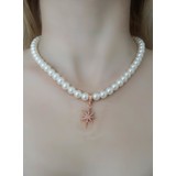 Fashion Jewellery Rose Yıldız Uçlu Inci Kolye