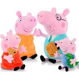 Kumik Peppa Pig Ailesi Peluş Oyuncak 4'lü