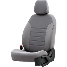 Otom Peugeot 208 2012-2019 Özel Üretim Koltuk Kılıfı Original Design Gri