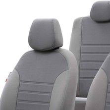 Otom Peugeot 208 2012-2019 Özel Üretim Koltuk Kılıfı Original Design Gri