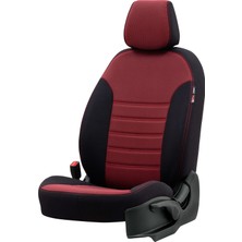 Otom Seat Altea Xl 2004-2015 Özel Üretim Koltuk Kılıfı Original Design Bordo - Siyah