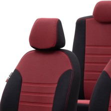 Otom Seat Altea Xl 2004-2015 Özel Üretim Koltuk Kılıfı Original Design Bordo - Siyah