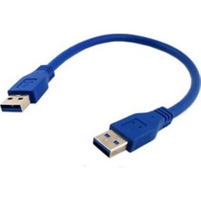 USB 3.0 Erkek Erkek Kısa USB Kablo 30 cm