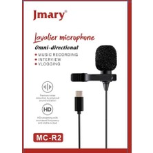 Zore Jmary Mc-R2 Type-C Canlı Yayın Yaka Mikrofon