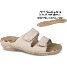 Ceyo 9855-11 Camel Anatomik Kadın Terlik