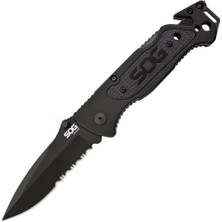 Sog Ff-25 Escape Tırtıklı Çakı - Siyah