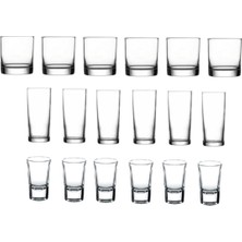 Paşabahçe 18 Parça Istanbul Viski Rakı ve Shot Seti