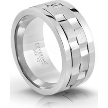 Lovering LVR302B Kadın Çelik Yüzük