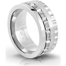 Lovering LVR507B Kadın Çelik Yüzük