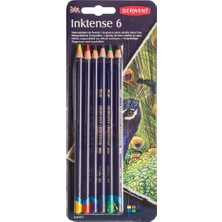 Derwent : Inktense : Mürekkep Bazlı Suluboya Kalem Seti : 6 Renk Blister