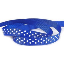 Süsle Bebek ve Parti Grogren Kurdele, 1,0 cm x 23 mt - Puanlı MAVİ