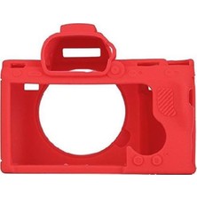 Dp Sony A7R3 Silikon Kılıf (Kırmızı)