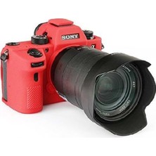 Dp Sony A7R3 Silikon Kılıf (Kırmızı)