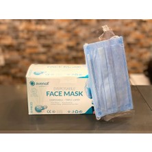 Avenof Disposable Face Mask 50 Adet Meltblown Cerrahi Maske