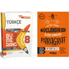 Günay Yayınları Gün&Ay Yayınları 8. Sınıf LGS Bumerang Akıllı Türkçe Soru Bankası ve Ankara Yayınları Güçlendiren Paragraf