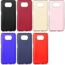 Case 4U Xiaomi Poco X3 / Poco X3 Pro Kılıf Klasik Mat Renkli Yumuşak Premier Silikon Lacivert