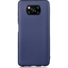 Case 4U Xiaomi Poco X3 / Poco X3 Pro Kılıf Klasik Mat Renkli Yumuşak Premier Silikon Lacivert