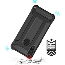 Case 4U Huawei Y6p Kılıf Military Armor Çift Katmanlı Crash Silikon Kılıf Altın