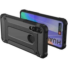 Case 4U Huawei Y6p Kılıf Military Armor Çift Katmanlı Crash Silikon Kılıf Altın