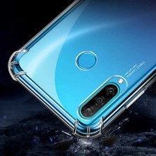 Case 4U Huawei P40 Lite E Kılıf Köşe Korumalı Darbe Emici Anti Shock Arka Kapak Şeffaf