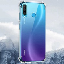 Case 4U Huawei P40 Lite E Kılıf Köşe Korumalı Darbe Emici Anti Shock Arka Kapak Şeffaf