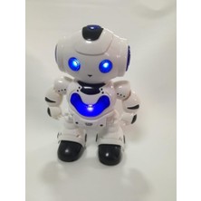 Farbu Oyuncak Uzaktan Kumandalı Işıklı Müzikli Dans Eden Akıllı Robot  Mavi A7367-J608-2