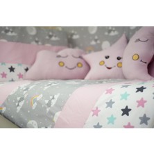 Kista Baby Bebek Uyku Seti Nevresim Takımı 60x120 Mountain Pembe